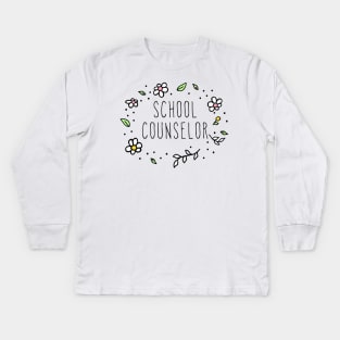 school counselor Kids Long Sleeve T-Shirt